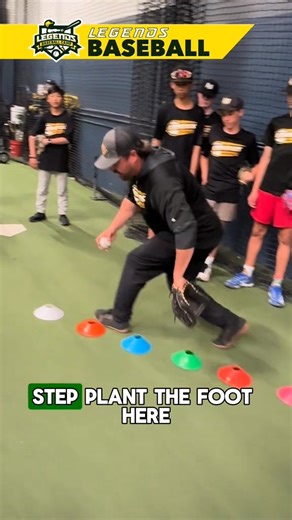 The backhand cone drill is perfect to learn how to go through the ball when fielding a backhand Make sure to prep step at the first cone Try it out! | Legends Baseball