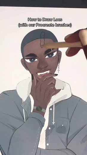 Illustrating Loc Hairstyles with Procreate Brushes