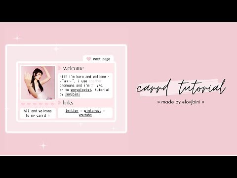 aesthetic & interactive carrd tutorial — © wonyologist