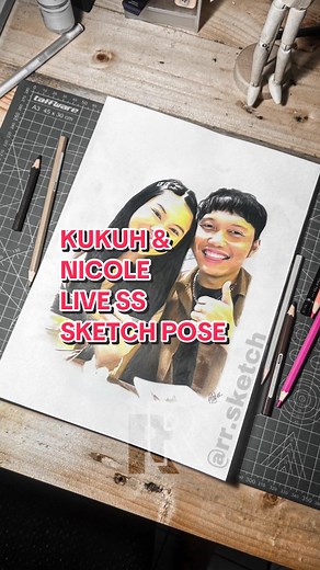 Coloring Art Realism: Kukuh & Nicole Live SS Sketch Pose