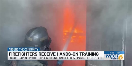 Firefighters from across the state receive hands-on training at Cape Fear Community College