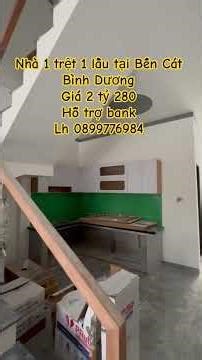 HOUSE FOR SALE: ONE GROUND FLOOR, ONE UPPER FLOOR IN BEN CAT CITY, BINH DUONG PROVINCE. AFFORDABL...