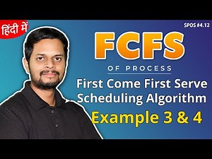 4.12 | FCFS | First Come First Serve Scheduling Algorithm | Example 3 and 4