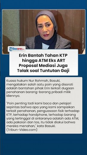 Erin Bantah Tuduhan Tahan KTP dan ATM Eks ART, Mediasi Gagal karena Tuntutan Gaji