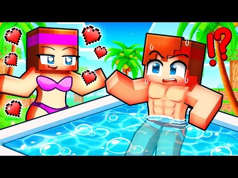 Un garçon a une Pool Party de filles sur Minecraft !