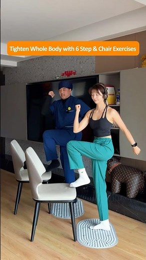 6 Simple Step & Chair Exercises to Melt Waist Fat and Sculpt Your Entire Body at Home