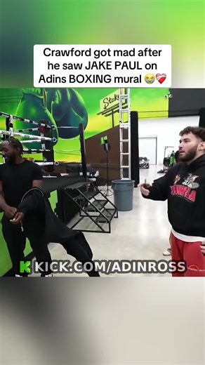Terence Crawford Reacts to Jake Paul in Adin Ross' Boxing Mural