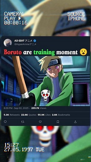 kagura and Boruto are training moment 😮#guessinggame #shorts