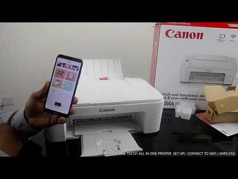 CANON PIXMA TS3151 ALL IN ONE PRINTER SET UP / CONNECT TO WIFI (WIRELESS)