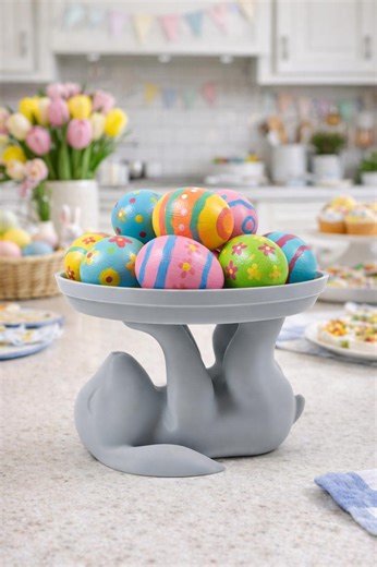 Easter Bunny Tray Holder STL File, Candy Dish Stand, 3D Print File - Etsy