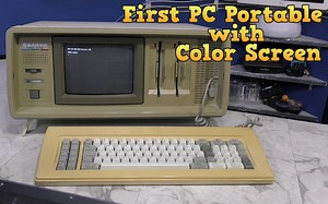 【8-Bit Guy】世界上第一款彩屏IBM PC可移动兼容机——三洋MBC-775评测（Ep.254）