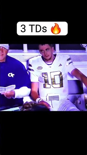 GA Tech Yellow Jackets iron it out and won! King 3 TDs 🔥 #InjuryComeback #Touchdowns