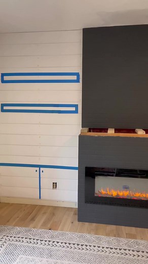 The floating shelves I wanted from Pottery Barn were going to be over $1000 🤯 so I built my own for under $100!! I used sande plywood that I found at Home Depot, mitered all my edges, and secured the boards to a frame I made out of 2x4s with wood glue and clamps. Dimensions are 4.5" thick, 42" long, and 12" deep. STAIN COMBO: (sand with 220 grit sandpaper first) then 1 coat pre stain wood conditioner, 1 coat providential, and 1 coat antique white. All @varathane! Finish with 1-2 coats of polyur