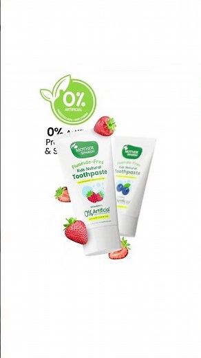 Mother sparsh Safe & natural Kids Toothpaste. Made for 12+ months babies
