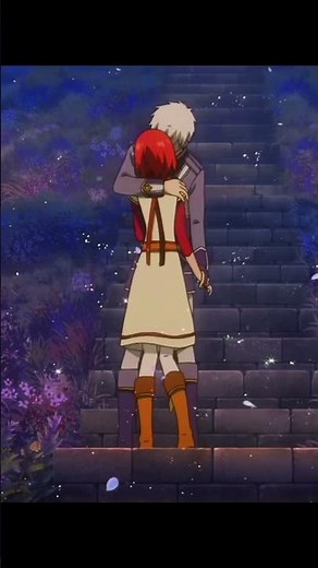「Akagami no Shirayuki-hime🖤」snow white with red hair Kiss #anime #snowwhitewiththeredhair