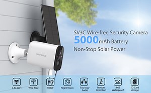 Watch SV3C Wireless Solar Camera Outdoor for Home Security on Amazon Live