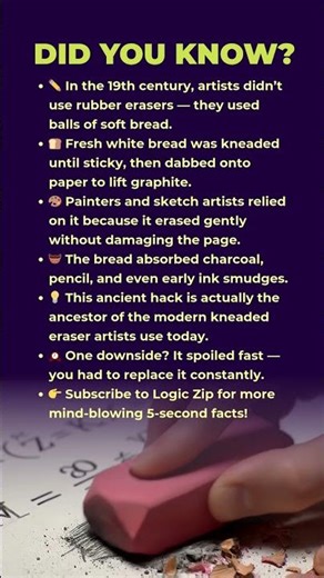 🍞 When Artists Used Bread as an Eraser!😲