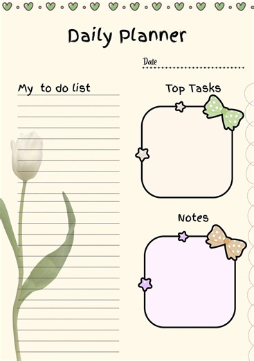Cute Daily Planners - Weekly Planner - Etsy
