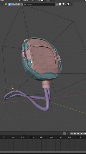 Roméo on Instagram: "Modeling and animation of a stopwatch. Made in Blender. . . . #cgi #3d #b3d #blender3d #3dartist #blender #3danimation"