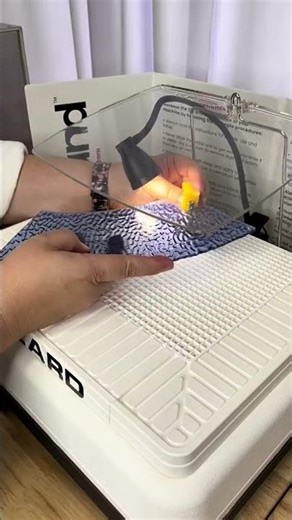 Grinding stained glass on the Inland Craft Wizard IV.