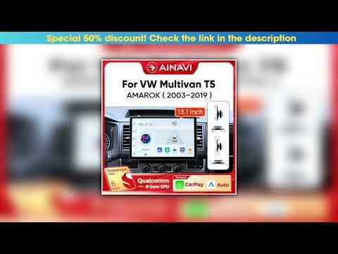 Review Ainavi 13.1 Inch Car Radio For VW Volkswagen Amarok Multivan T5 Wireless Carplay Android Aut