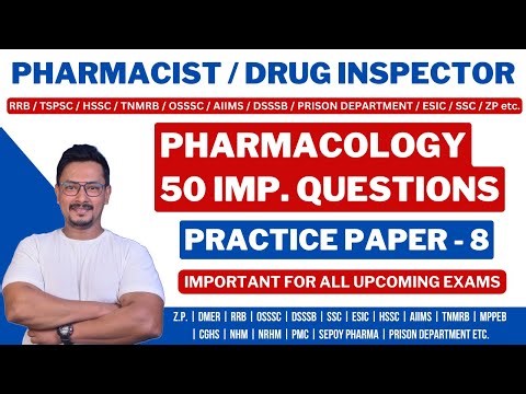 PHARMACIST EXAM PREPARATION / DRUG INSPECTOR EXAM QUESTIONS