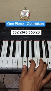 13K views · 113 reactions | One piece - Overtaken piano tutorial #onepiece #pianotutorial #luffy #anime | Ponchopiano | Facebook