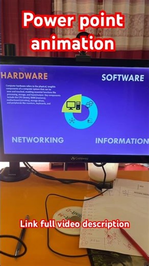 Powerpoint slide animation create #computer #shorts #msoffice
