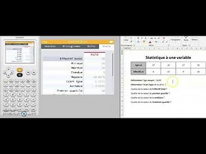 Tuto statistique à une variable avec Numworks