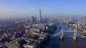 Flying Over Tower Bridge London Uk Stock Footage Video (100% Royalty-free) 1042696927 | Shutterstock