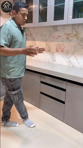 modular kitchen organisation || how to make kitchen platform #interiordesign #shorts #youtubeshorts