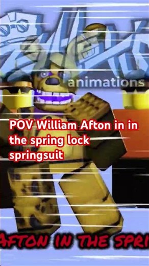 POV William Afton in the spring lock suit