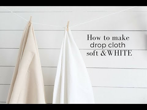 How to Bleach Drop Cloth to Make it Soft and White