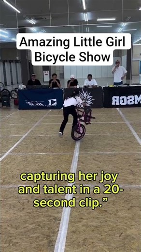 Amazing Little Girl Bicycle Show 🚲✨ Crowd Goes Wild! #funshow