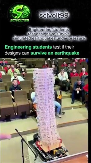 Can These Engineering Designs Survive a Real Earthquake? 🌍⚡#EarthquakeSimulation#science #ytshorts