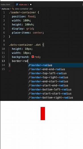Design A Website Loading Animation Using CSS For Beginners #shorts