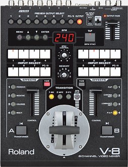 Roland Pro A/V - V-8 | Eight-Channel Video Mixer with Effects