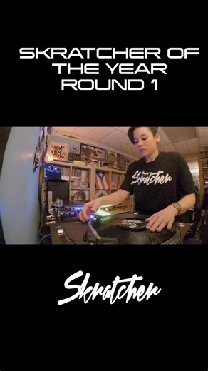 Skratcher Of The Year Round One-DJ PERLY In deep concentration for the Skratcher of the Year battle💪🏼 I got invited aka the