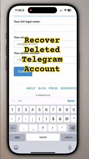 How to Recover Deleted Telegram Account