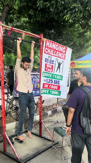 Hanging challenge in IIT Delhi😱 #iitdelhi #rendezvous
