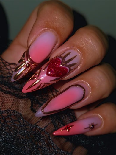 3rd Valentine's with the love of my life, so he gets to be the theme for this set 🥰 @jamie #valentinesnails #viral #foryoupage #nailtech #flawlessfromhome