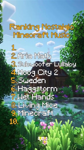Top 10 NOSTALGIC Minecraft Songs… 😢