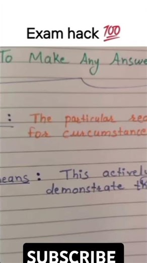 how to make any answer longer in exam