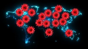 Coronavirus Covid-19 Animated Background Covid-19 Word 库存影片视频（100% 免版税）1048502272 | Shutterstock