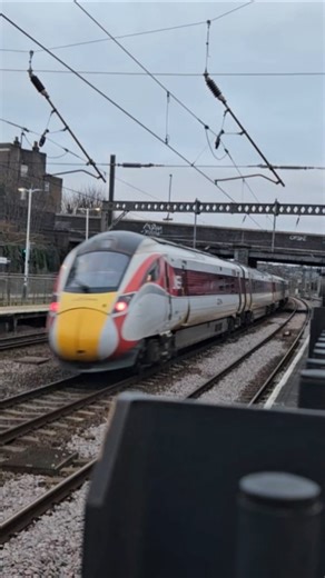 LNER Class 801 passes eith a tone.