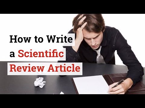 How to Write a Scientific Review Article