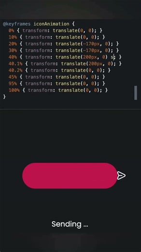 ✨ Animated Send Button using HTML & CSS 🚀