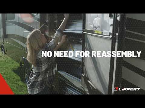 SolidStep Handrail for RV Entry Door Stairs - Lippert