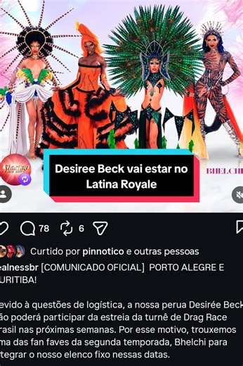 Desirée Beck Confirmada no Latina Royale