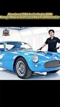 Abandoned 1966 Austin-Healey 3000 Brought Back to Life!🔥#carrestoration #barnfind #shorts